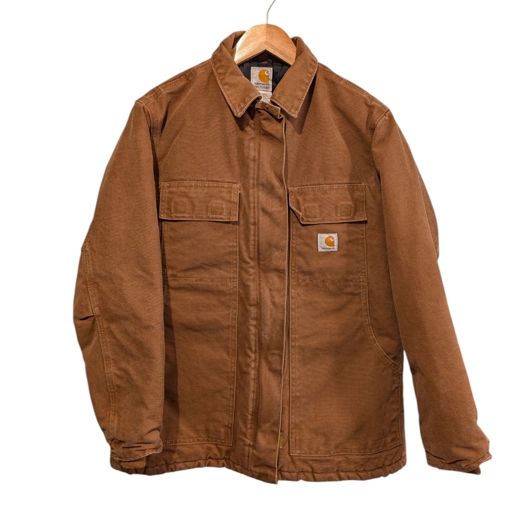 Carhartt Women's WC026 BRN Sandstone Arctic Quilt Lined Coat Size Small
